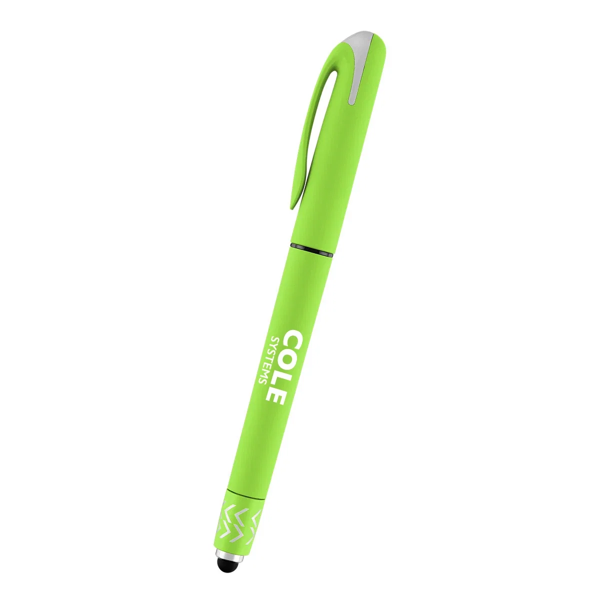 Elevated angle looking across the gel pen