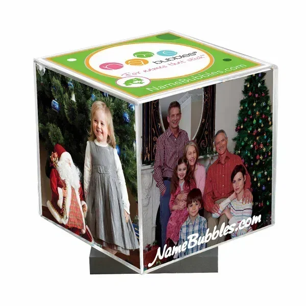 Custom Spinning Photo Cube — view 1