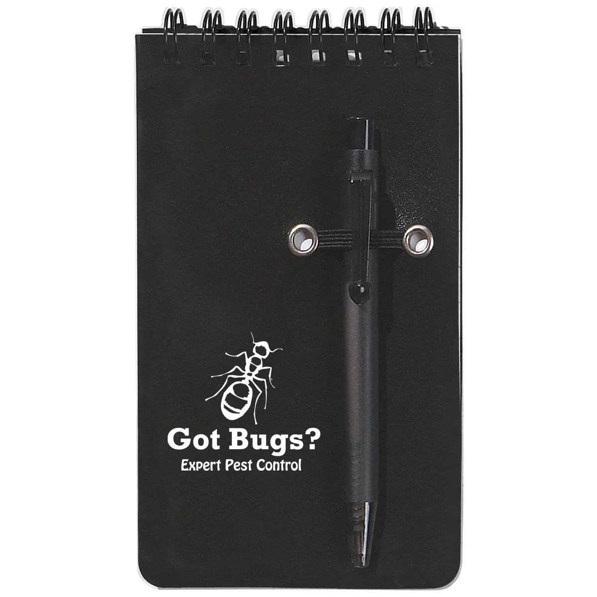 Black cover shown closed at three inches wide
