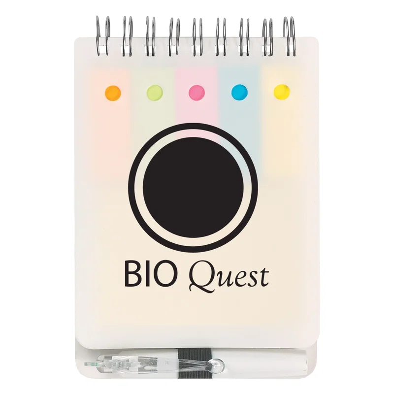 Spiral Jotter With Sticky Notes, Flags & Pen — view 3
