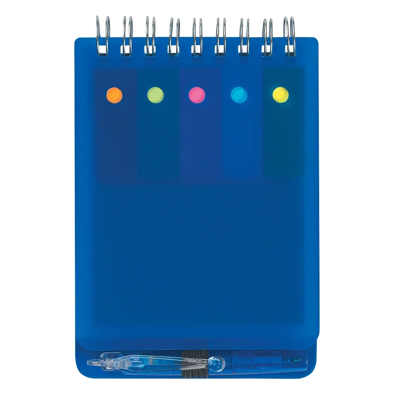 Spiral Jotter With Sticky Notes, Flags & Pen — view 5