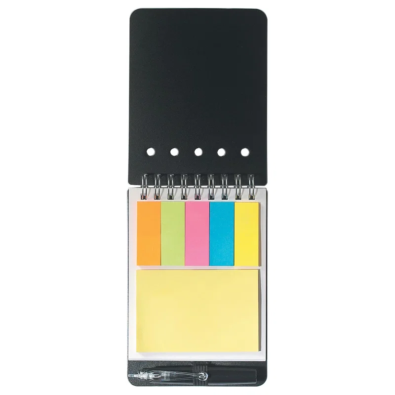 Spiral Jotter With Sticky Notes, Flags & Pen — view 8
