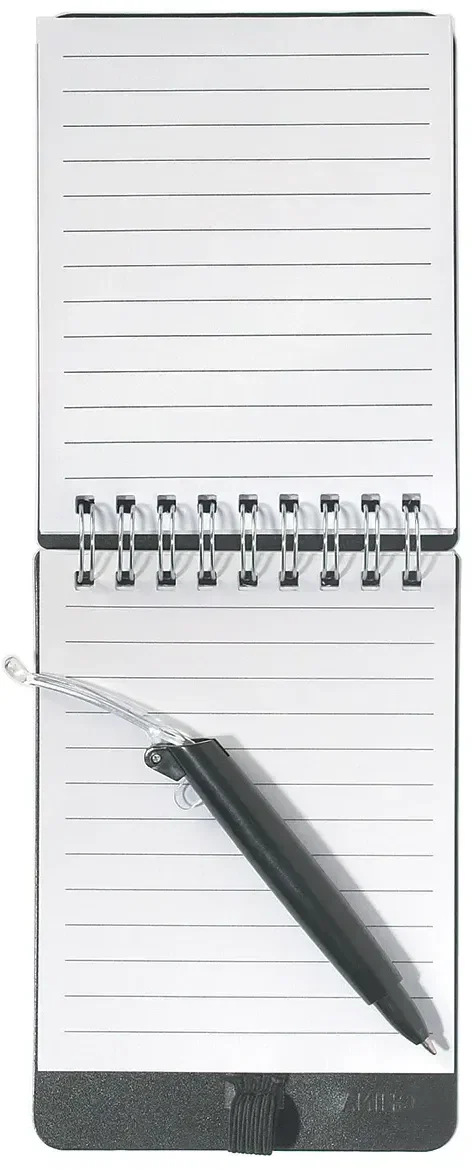 Pocket sized jotter set with sticky notes, flags and pen