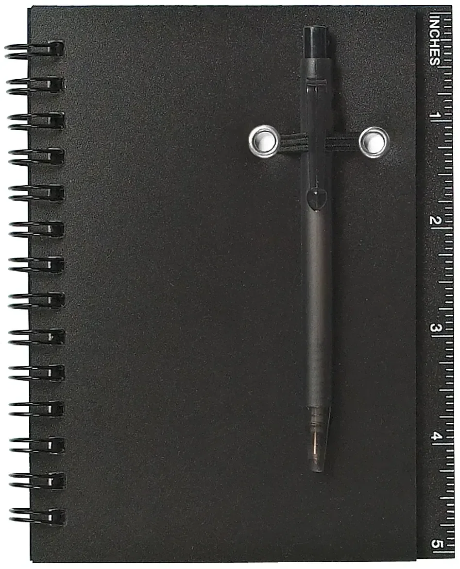 Black option opened to show the inner pages