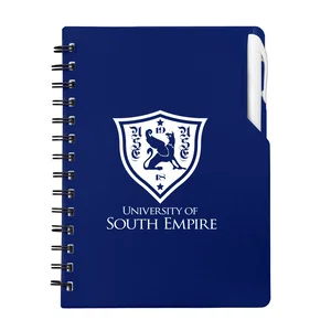 Custom Printed Spiral Notebook With Pen