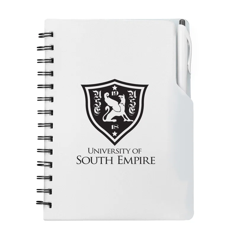 Custom Printed Spiral Notebook With Pen — view 3