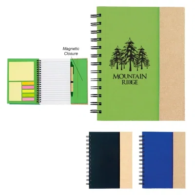 Colored flags fanned out along the inner flap