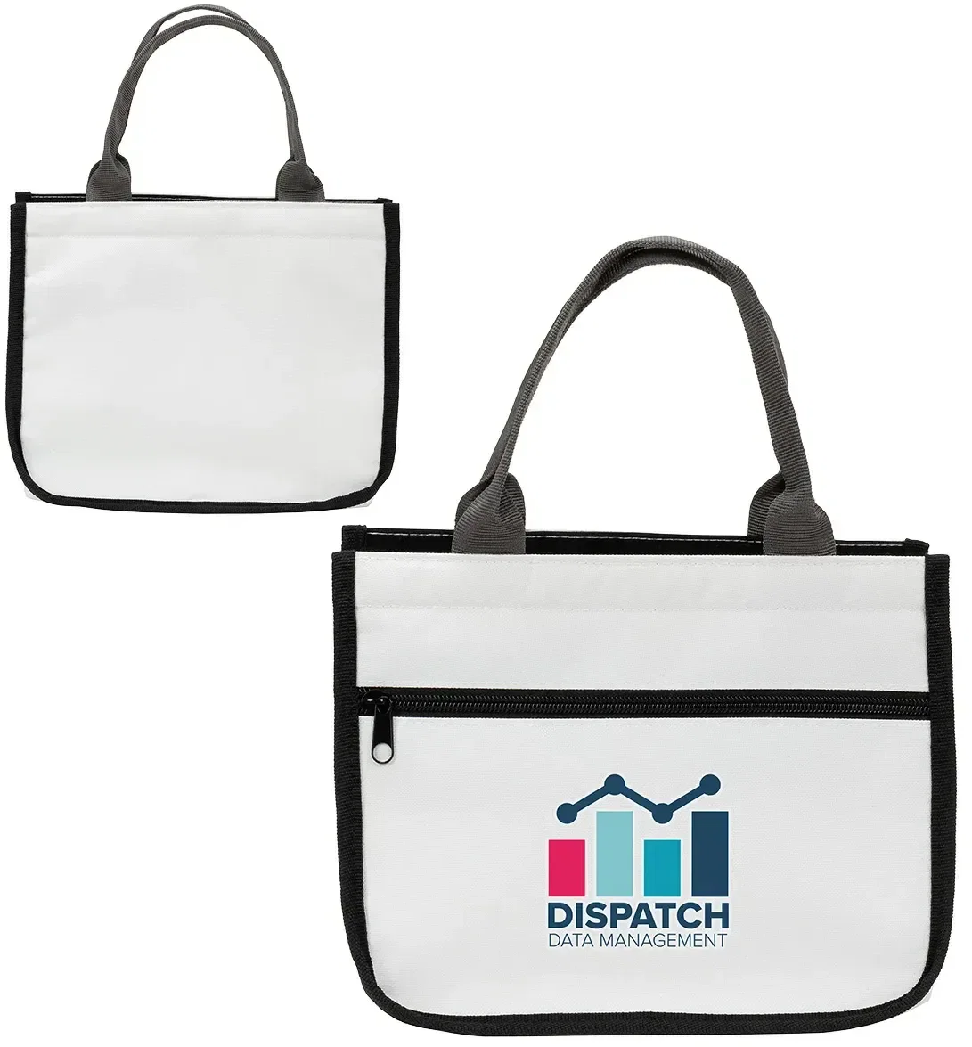 Branded Spire insulated lunch bag with logo imprint area