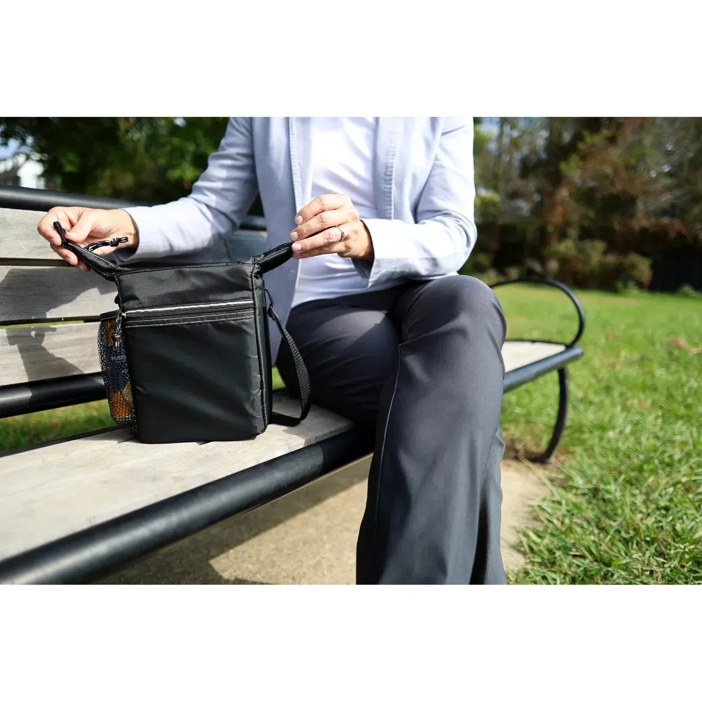 Spirit Lunch Cooler held in hand