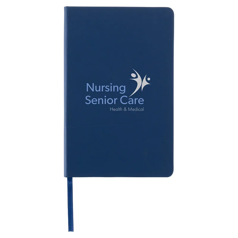 Back cover view of the custom Splash Hardcover Journal