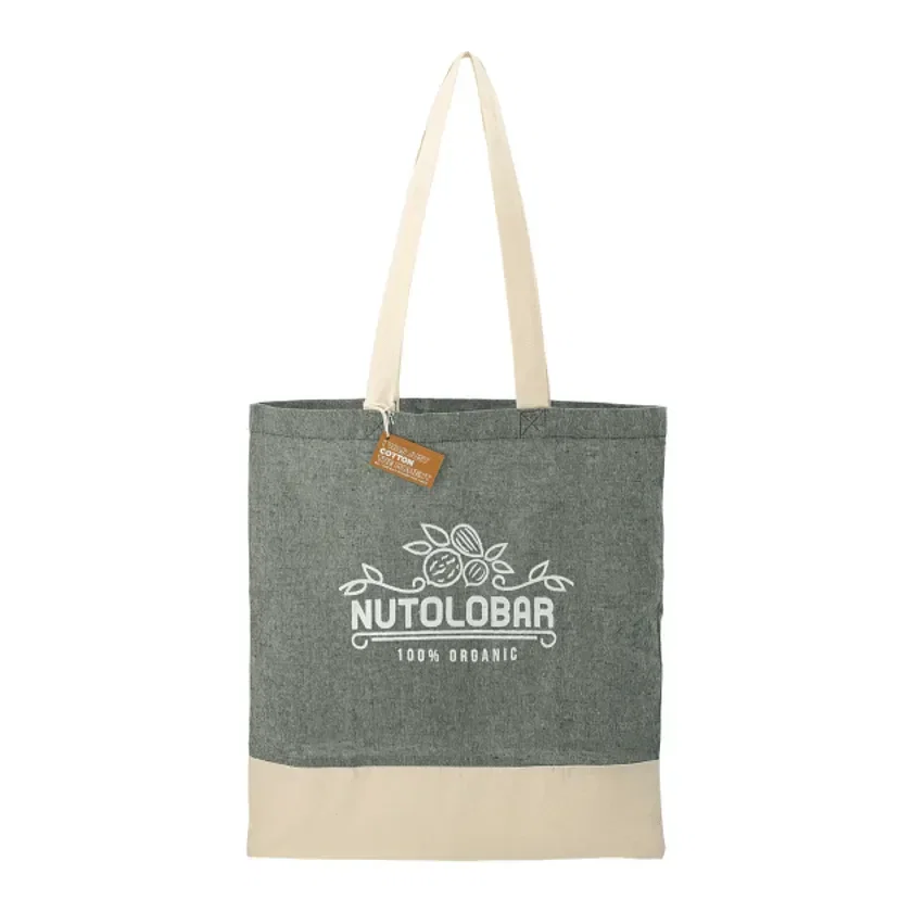 Split Recycled 5oz Cotton Twill Convention Tote