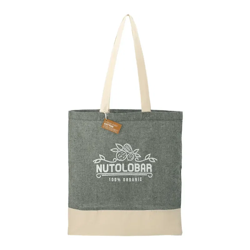 Split Recycled 5oz Cotton Twill Convention Tote