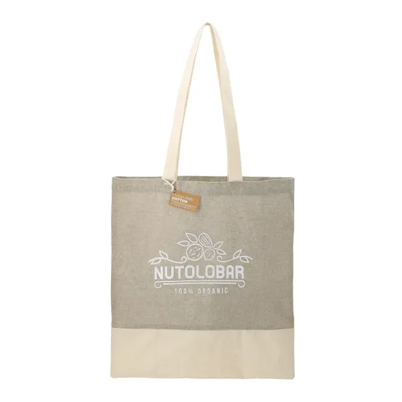 Split Recycled 5oz Cotton Twill Convention Tote — view 5