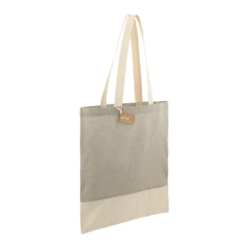 Split Recycled 5oz Cotton Twill Convention Tote — view 6