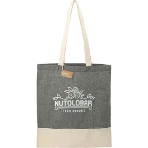 Split Recycled 5 oz Cotton Twill Convention Tote