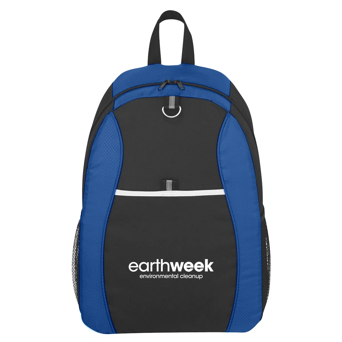 Sport backpack with contrast trim and dual shoulder straps