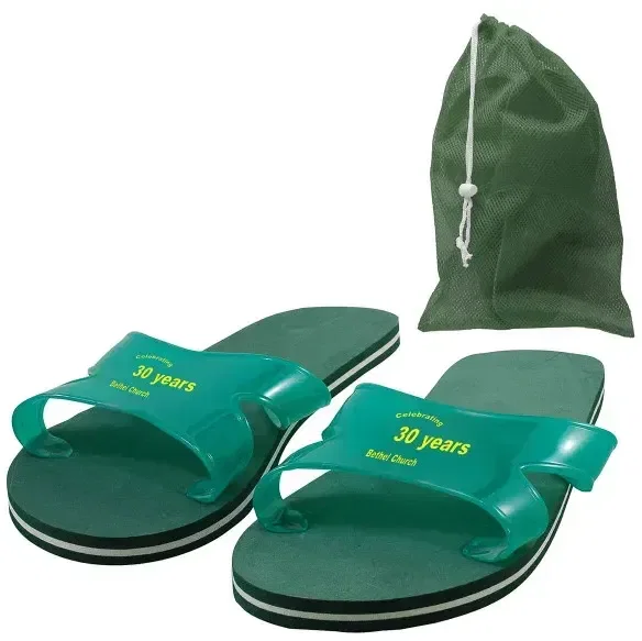 Custom Printed Sport Flip Flops — view 2