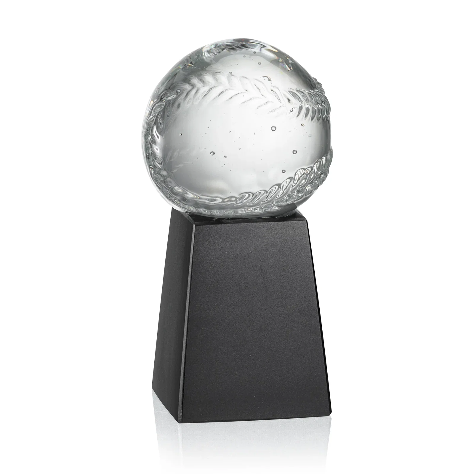 Custom Starfire Crystal Sports Ball Award in Your Choice of Sport, desk awards for donor appreciation