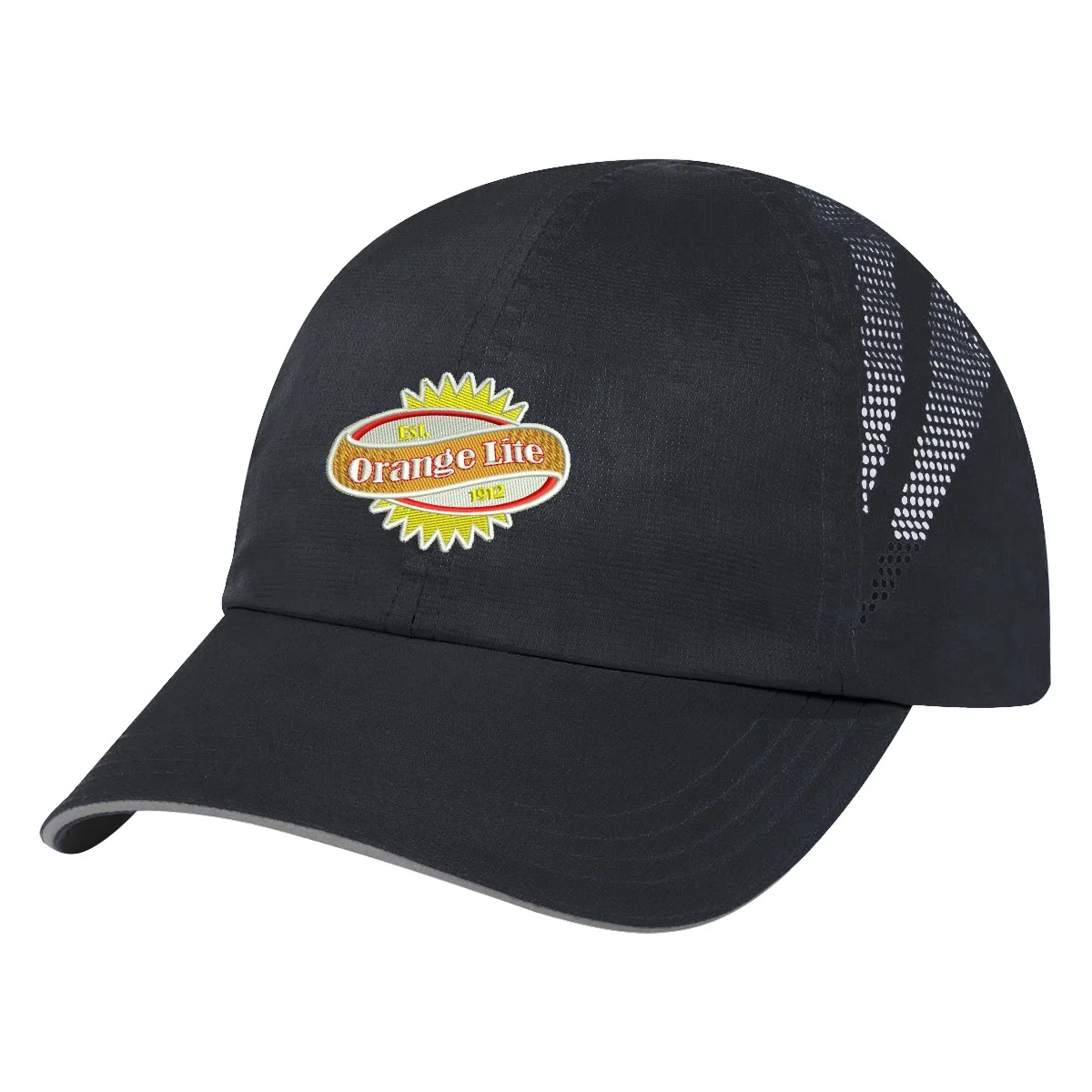 Reflective strip visible along the edge of the visor