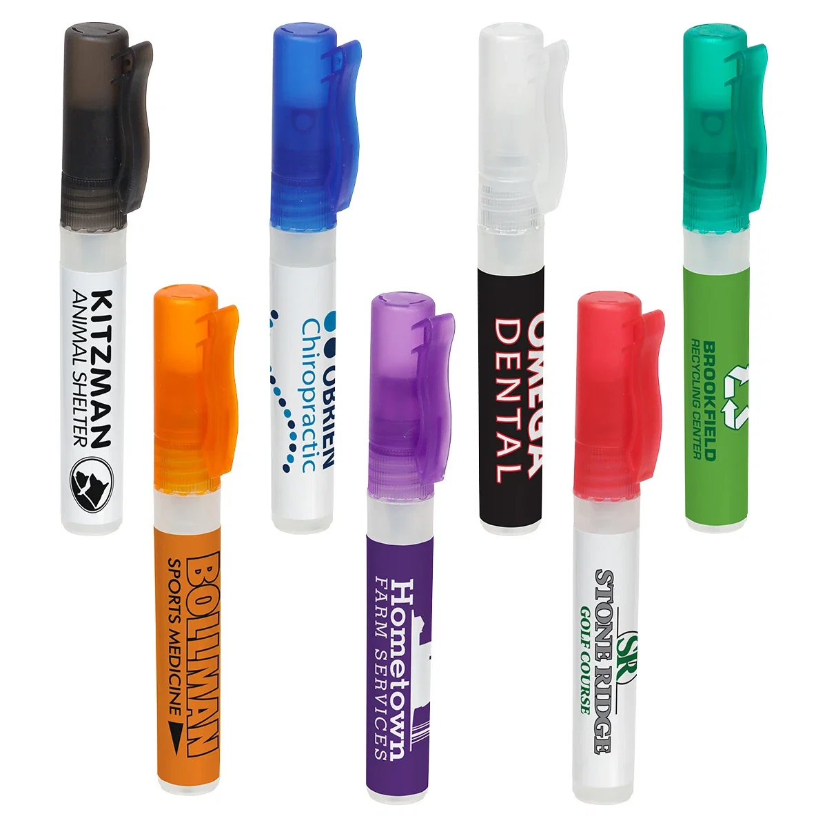 Spray Pen hand sanitizer with 62% ethyl alcohol and a citrus scent in a pen-style bottle