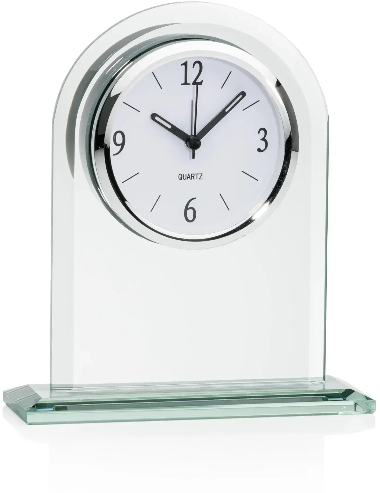 Chrome Arch Logo Springfield Desk Clock — view 2
