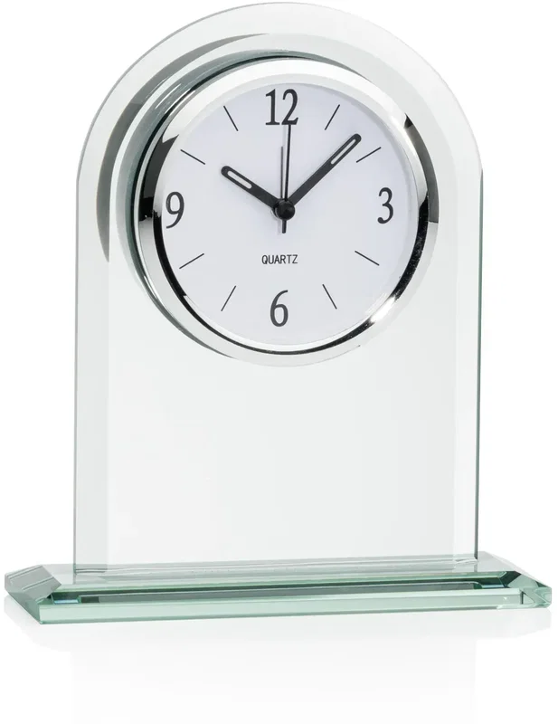 Chrome Arch Logo Springfield Desk Clock — view 2