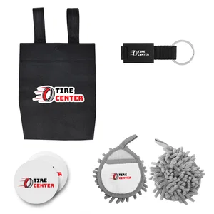 Spruce Up Auto Care Kit Lite, Litter Bag, Coasters