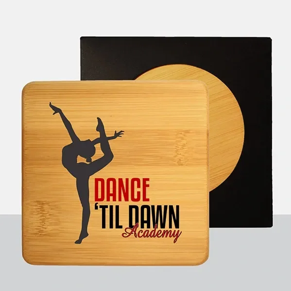 Square Bamboo Coaster — view 2