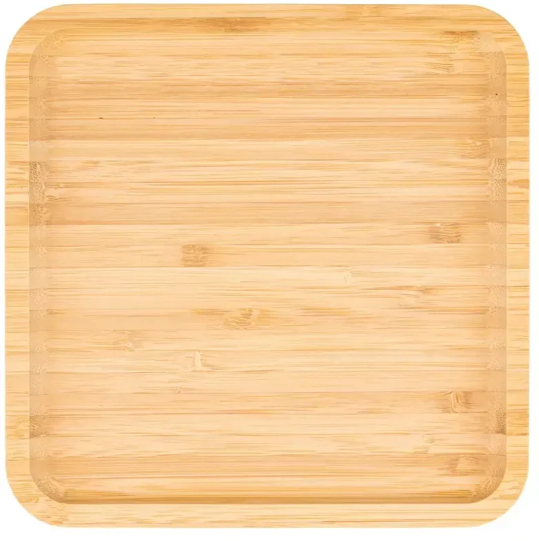 Custom Branded Square Bamboo Serving Tray — view 2