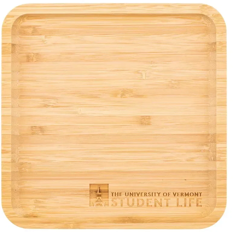 Custom Branded Square Bamboo Serving Tray — view 3