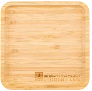 Custom Branded Square Bamboo Serving Tray