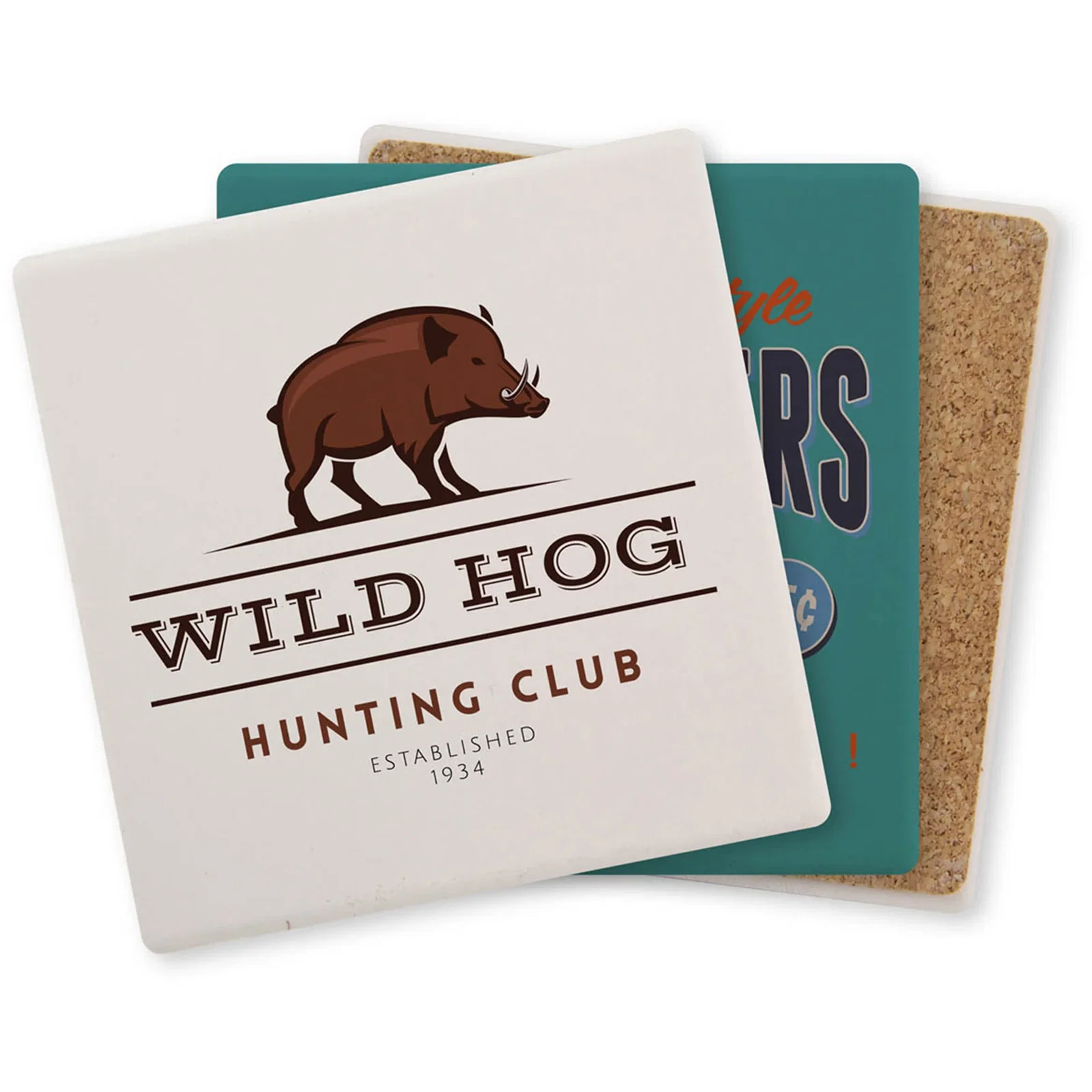 Square Ceramic Coaster: Single — view 3
