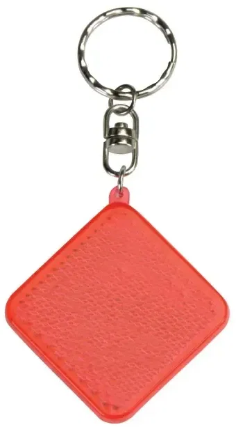 Custom Reflective Keyring - Diamond Red — view 2