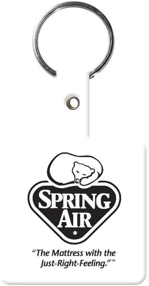 Personalized Square Flex Key Tag — view 2