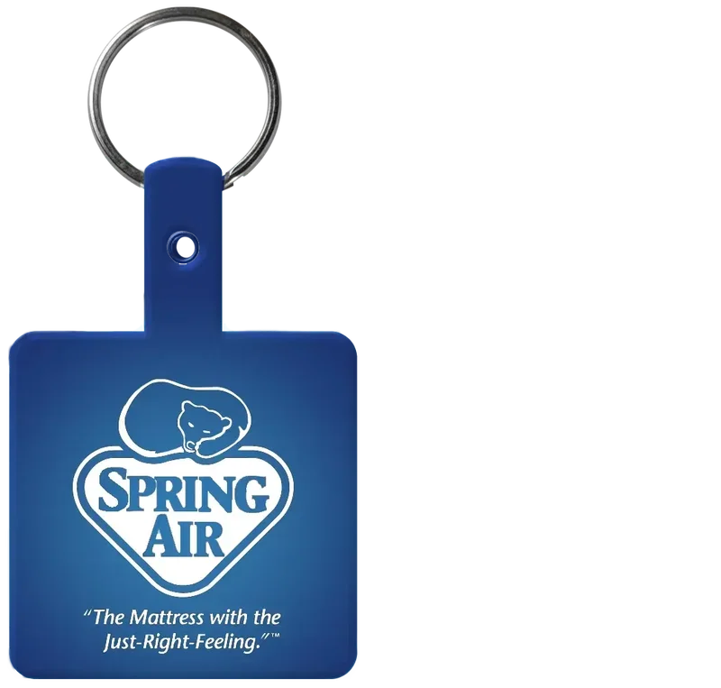 Personalized Square Flex Key Tag — view 3