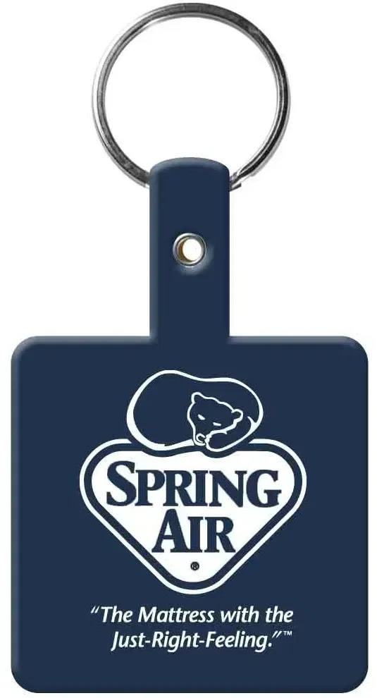 Personalized Square Flex Key Tag — view 4