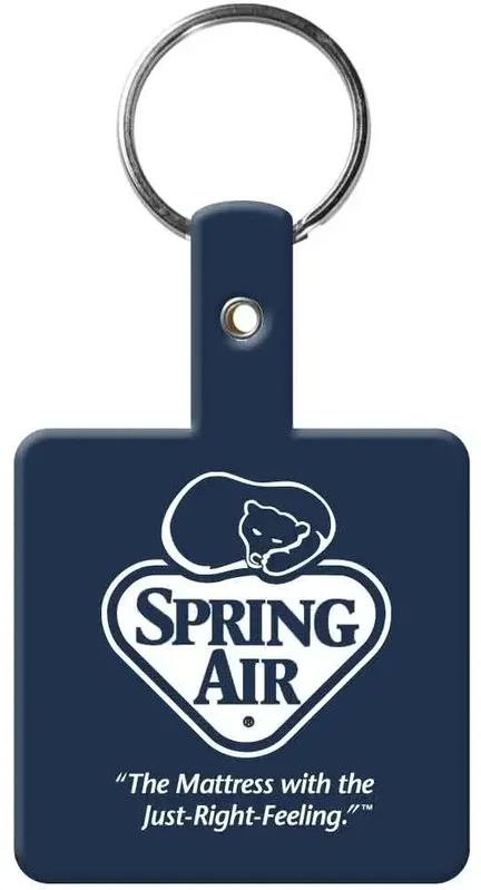 Personalized Square Flex Key Tag — view 4