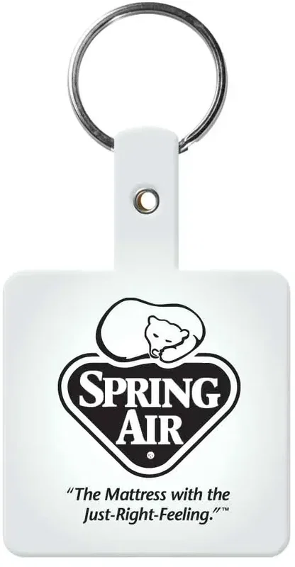 Personalized Square Flex Key Tag — view 7