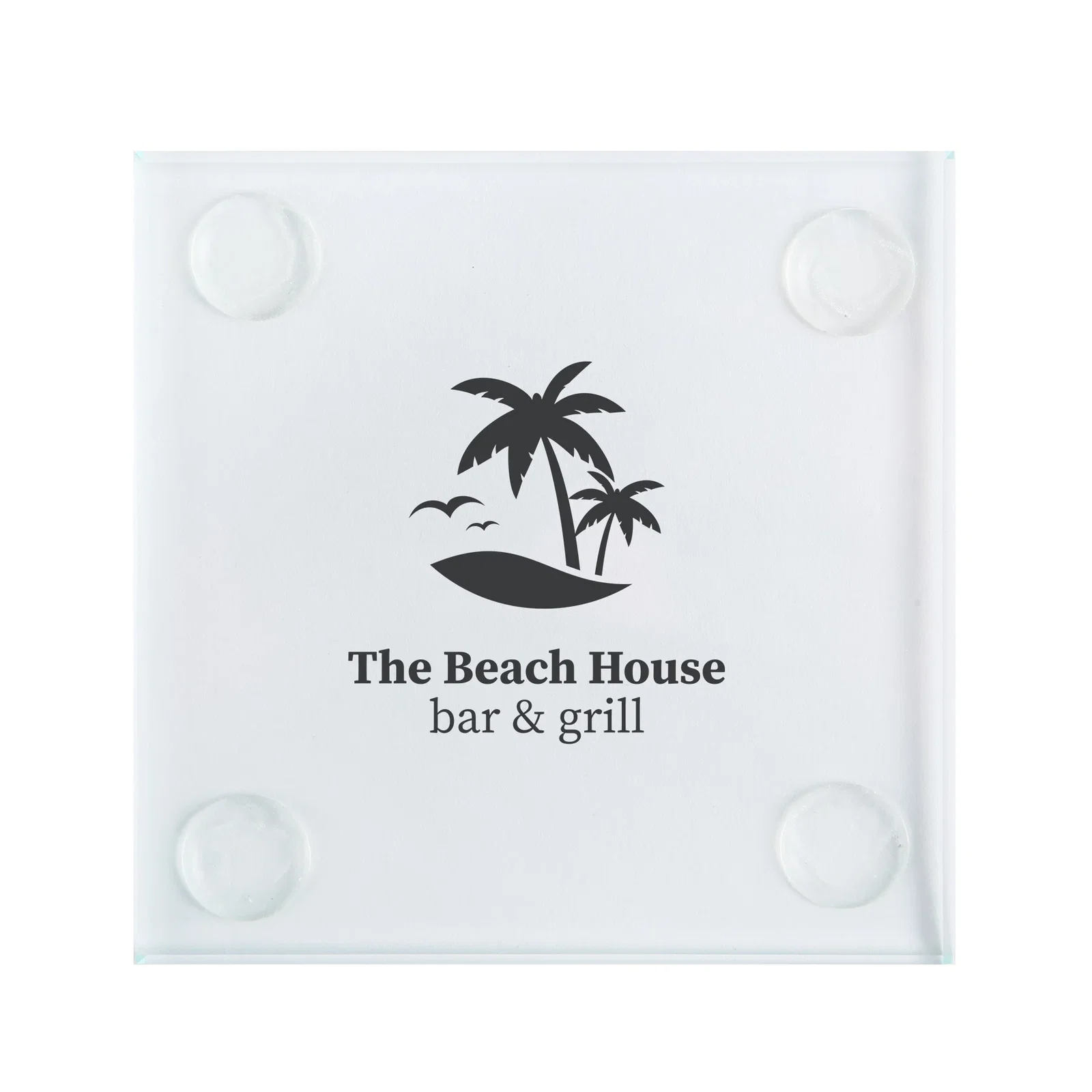 Square Glass Coasters: Single — view 4