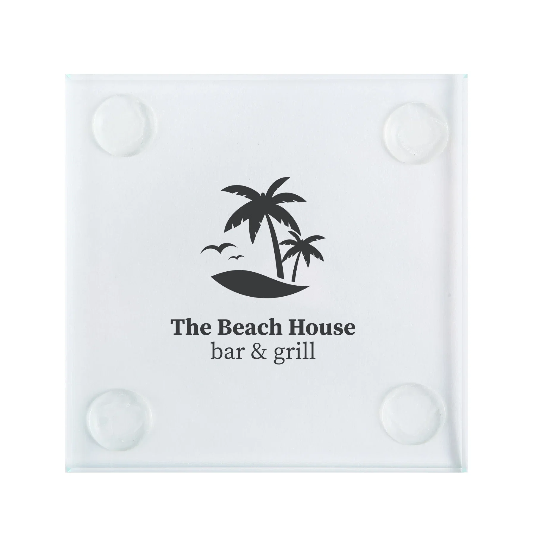 Square Glass Coasters: Single — view 4