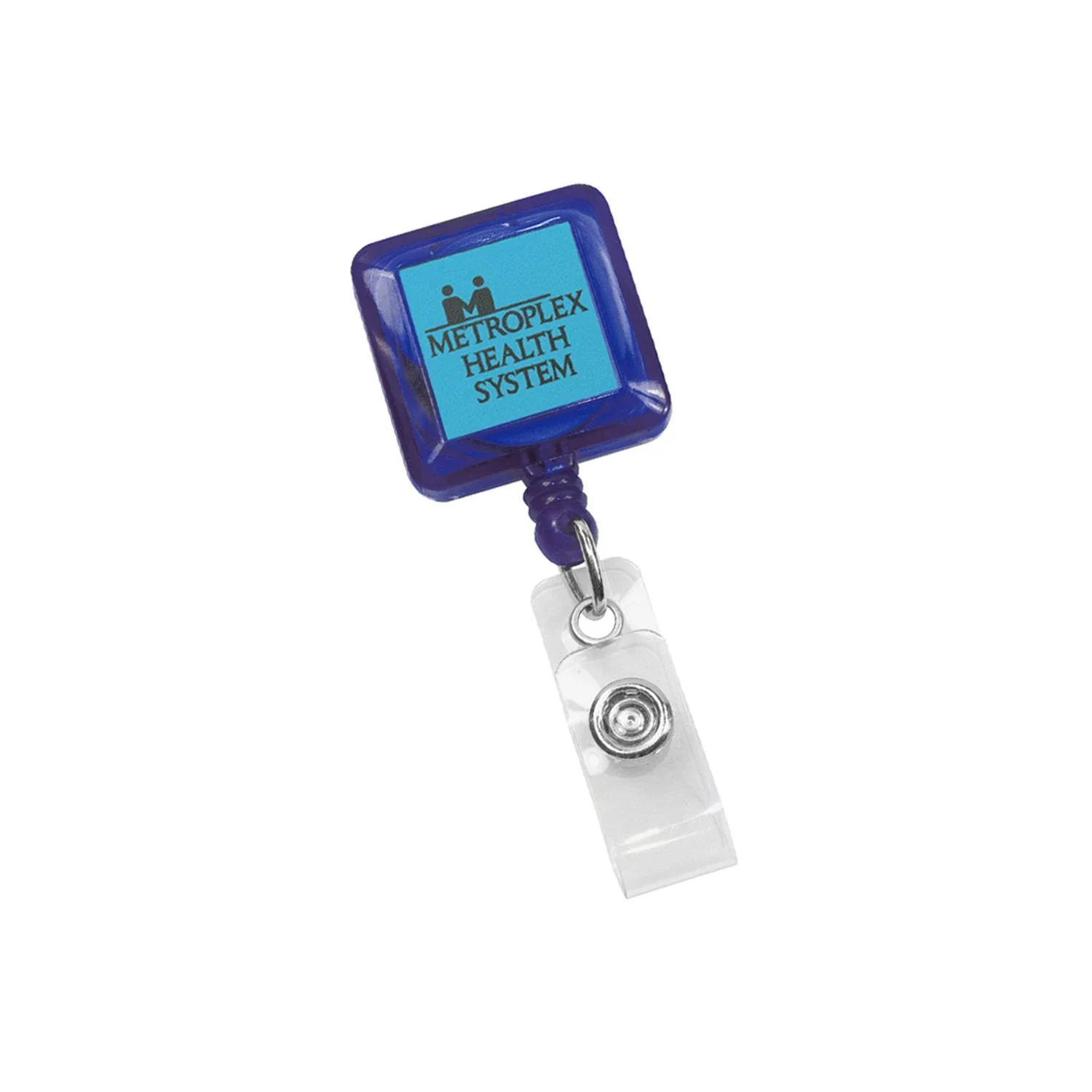 Square Perfect Value Badge Holder — Blue — view 3