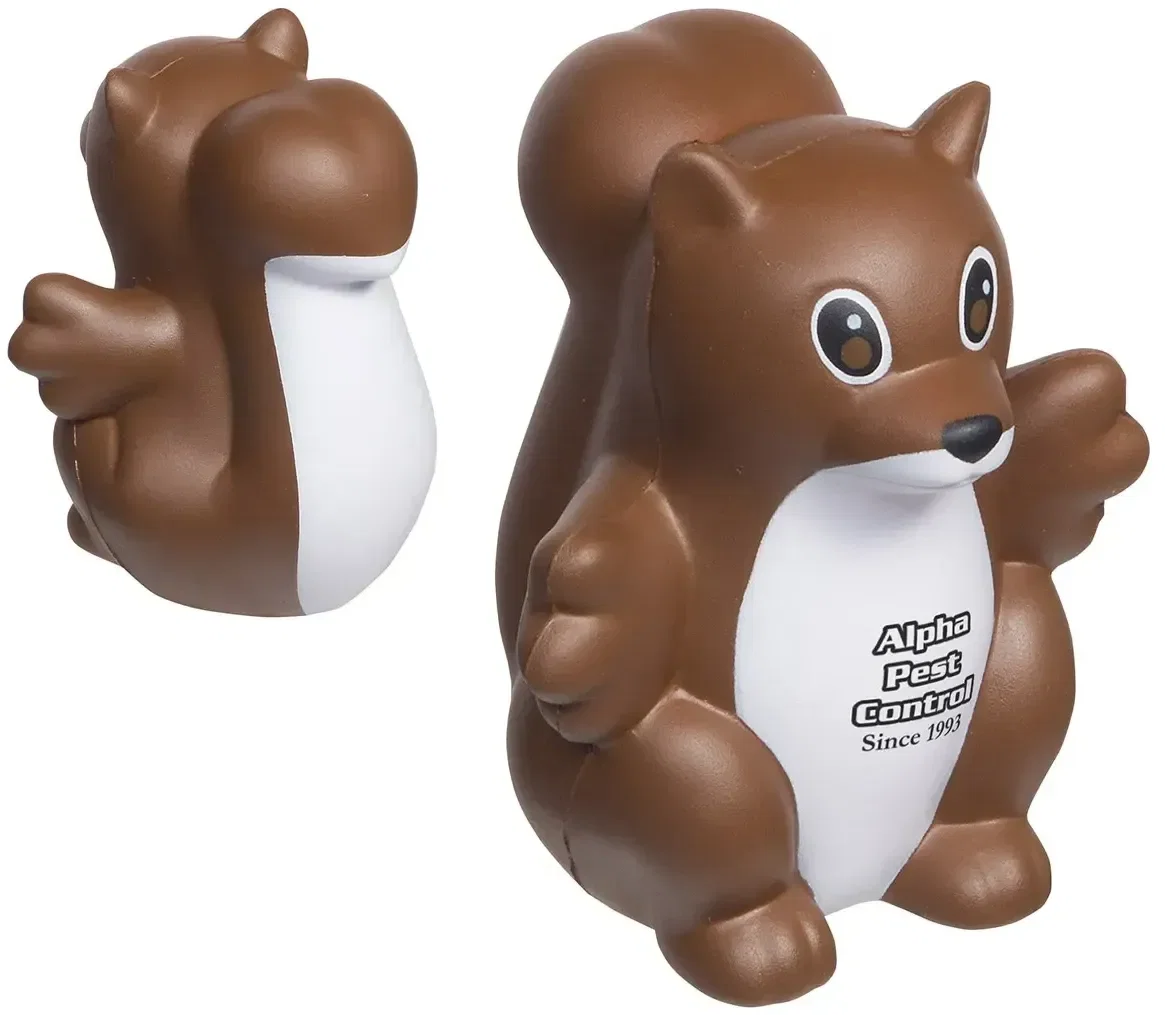 Promotional polyurethane stress reliever, squeezable shape with logo