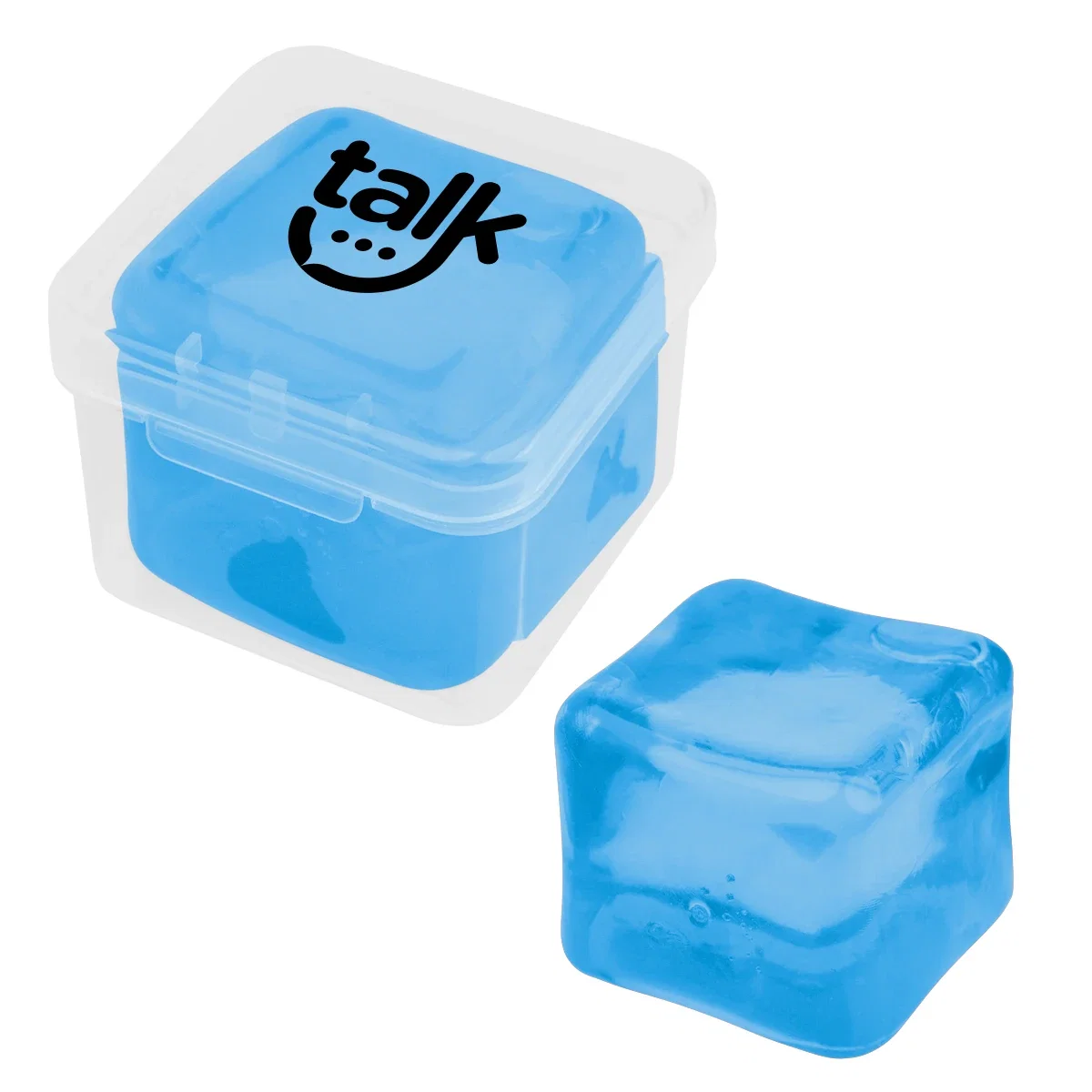 Cube resting on a desk beside a keyboard