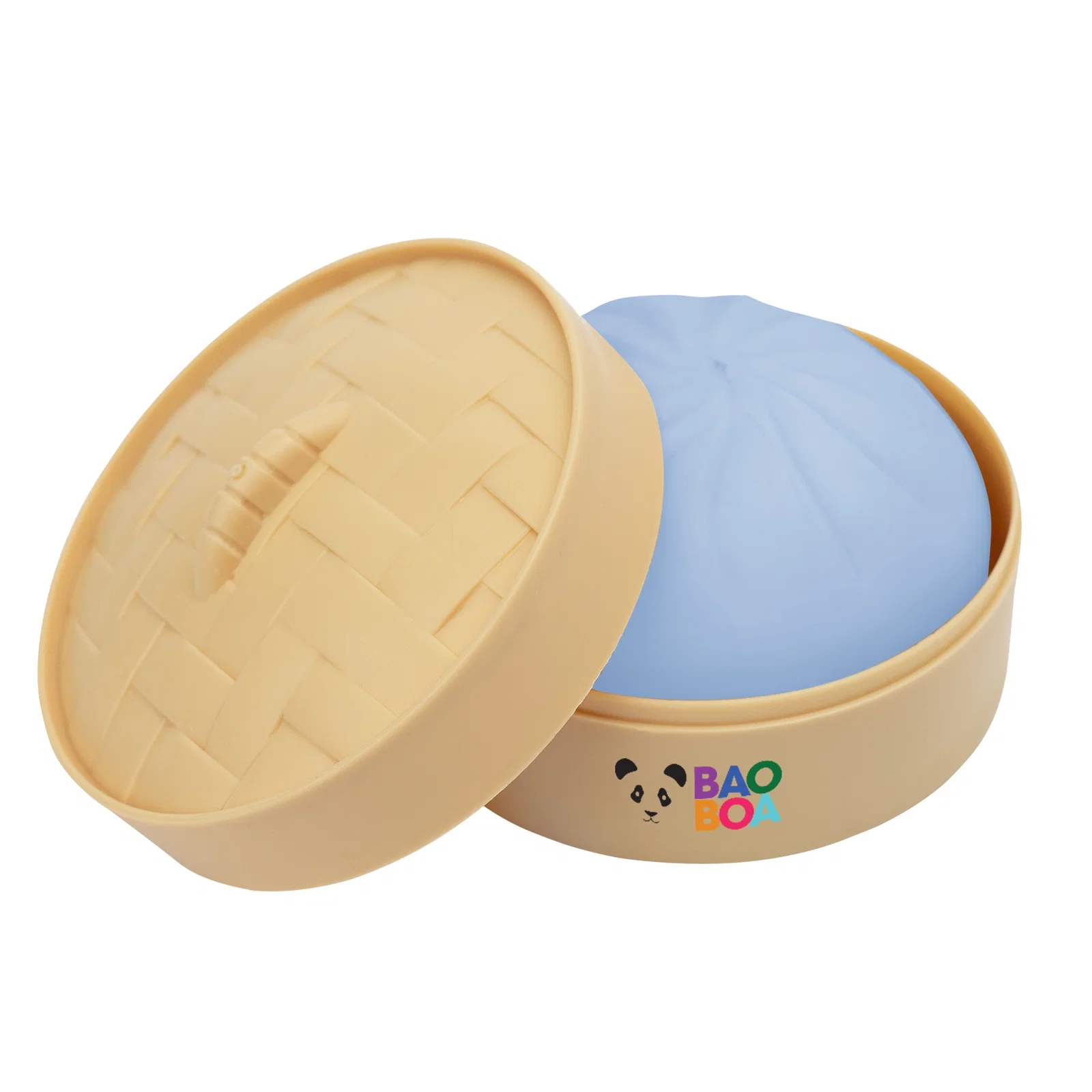 Held in one palm, the soft toy compresses easily