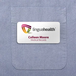 St. Paul Plastic Name Badge (Standard Size 1-1/2" x 3")