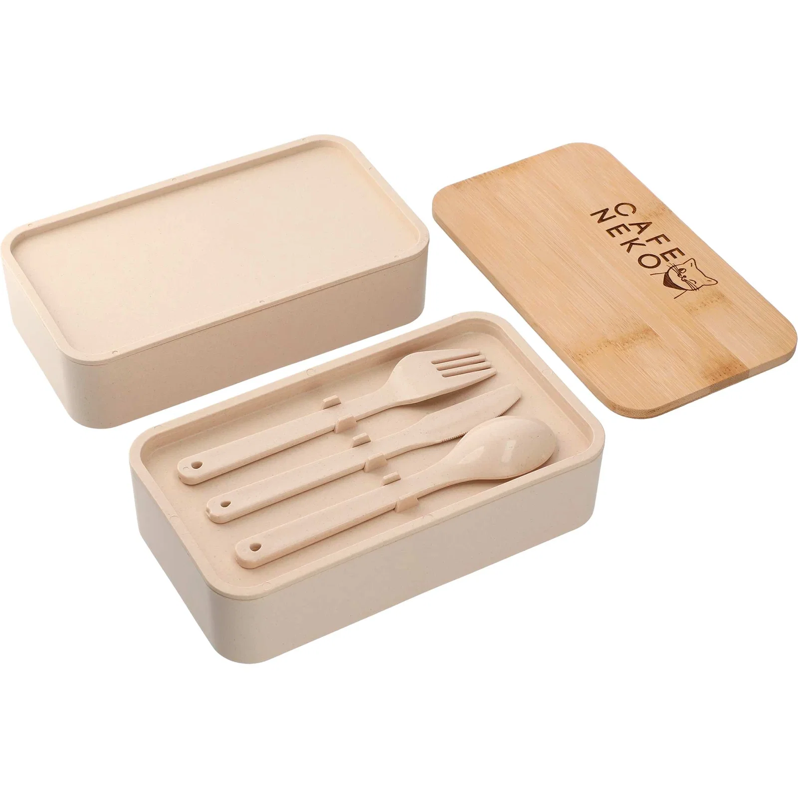 Custom Bamboo Fiber Bento Box - EcoSmart® — view 21