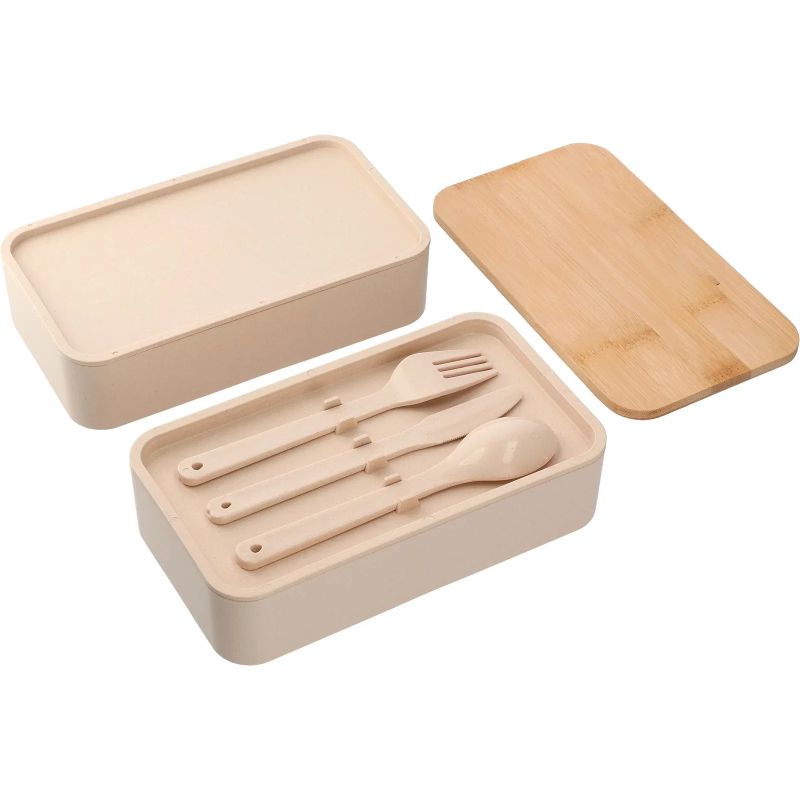 Custom Bamboo Fiber Bento Box - EcoSmart® — view 22