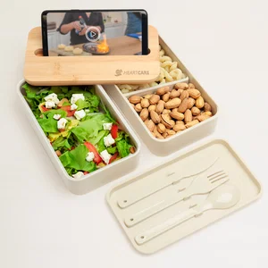 Stackable Bento Box With Phone Stand