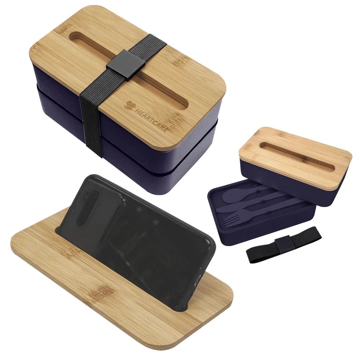 Lid propped up and doubling as a phone stand