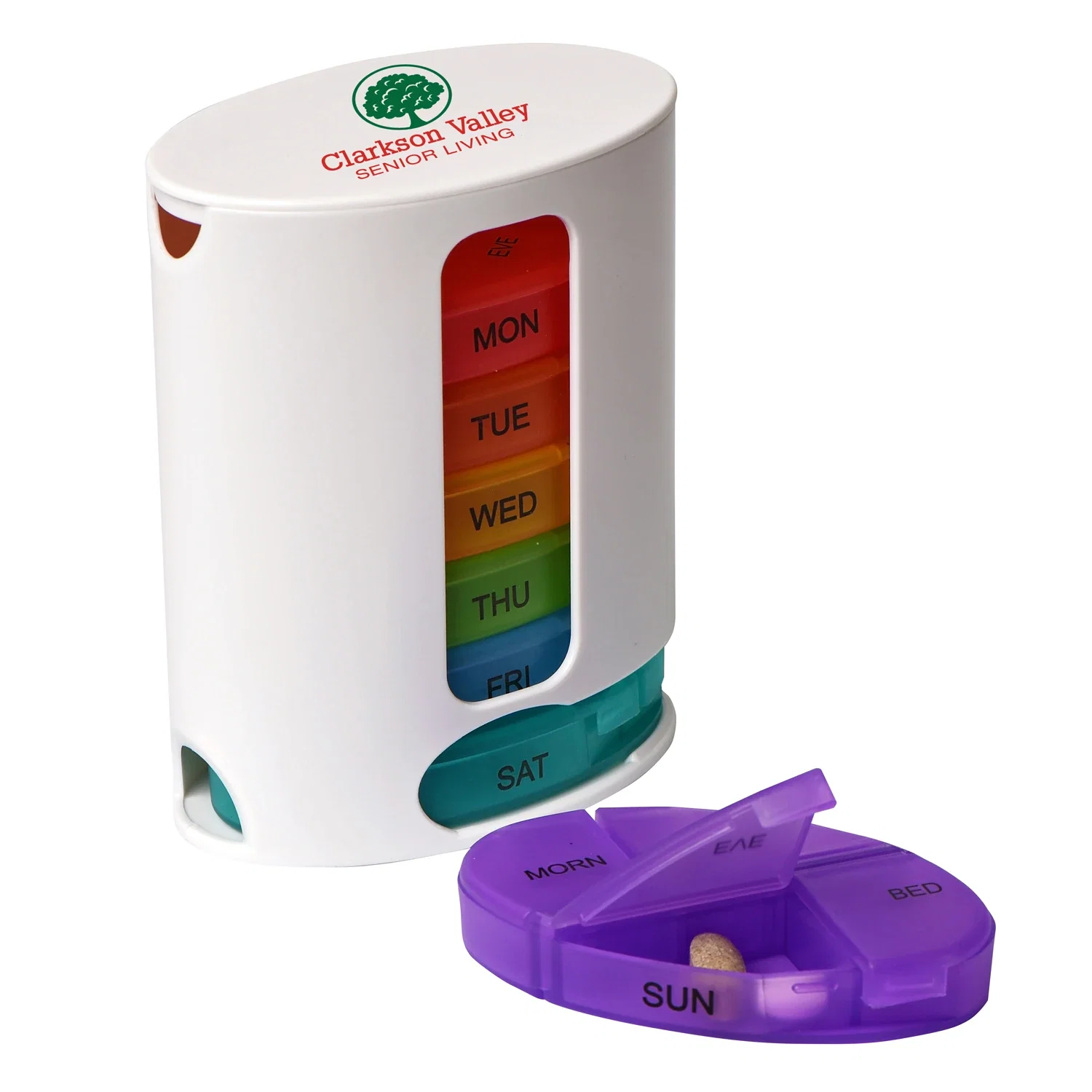 Stacking Pill Organizer — White
